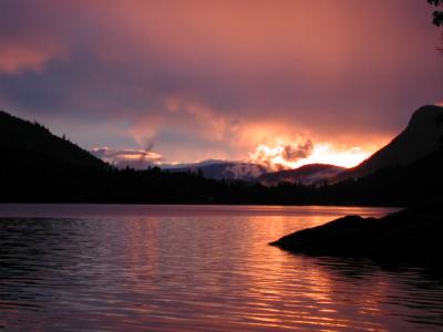 Sunset over Fulford Harbour