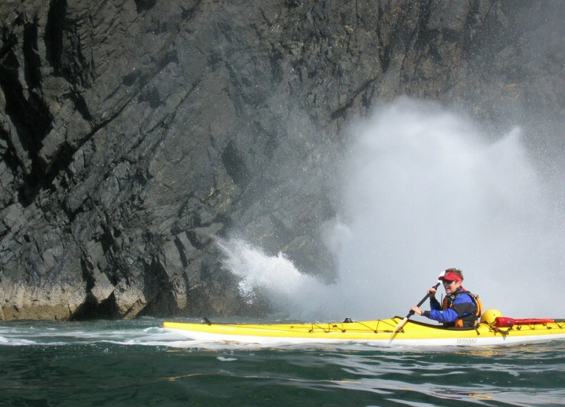 Karen at a blowhole