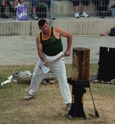 Competitor, Woodchopping