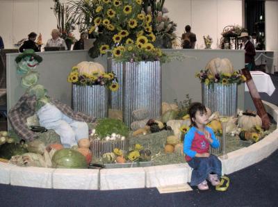 Child at horticultural display