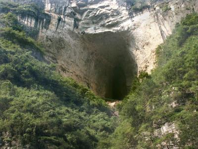Cave above the Daning River