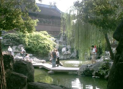 A Shanghai garden, with tourists