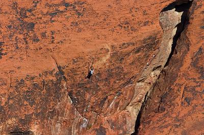 Climber at Redrock Canyon
