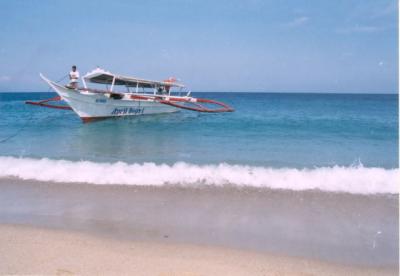 white beach waves