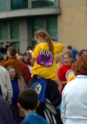 A jubilant Junior finisher. by Loz.