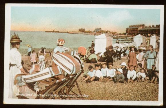 1912 kids on beach