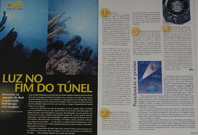 Texto e Fotos da Matria Luz no Fim do Tnel sobre flashes subaquticos