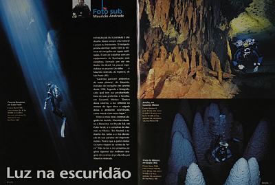 Luz na Escurido - Portifolio somente com fotos de ambientes de gruta e caverna.