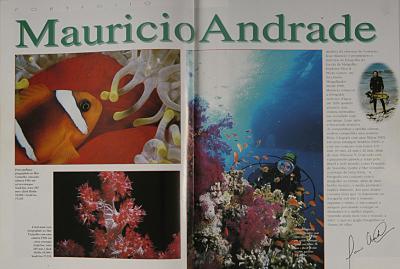 Portifolio Mauricio Andrade na Revista Scuba