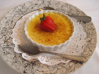 Creme Brulee at a French Restuarant