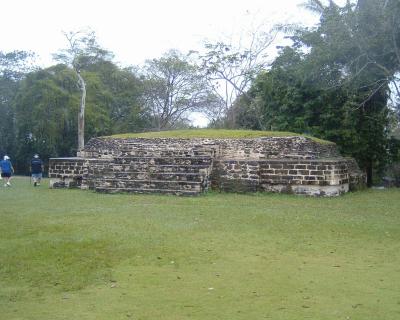 Xunantunich- A recently excavated building on the eastern side of Plaza A-2.