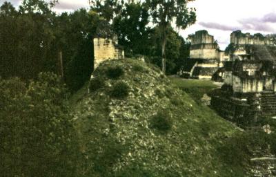 unexcavated-mound near central plaza