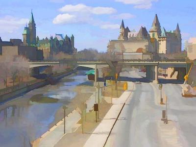 Rideau Canal Along Colonel By Drive Art