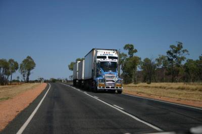 A road train (three trailers!)