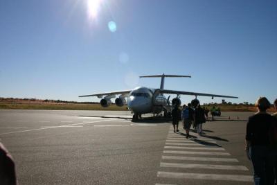 Our tiny plane at Ayers Rock