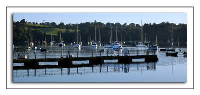 Dittisham ~ the pier and boats