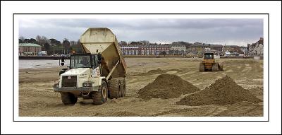 Making sandcastles, Weymouth