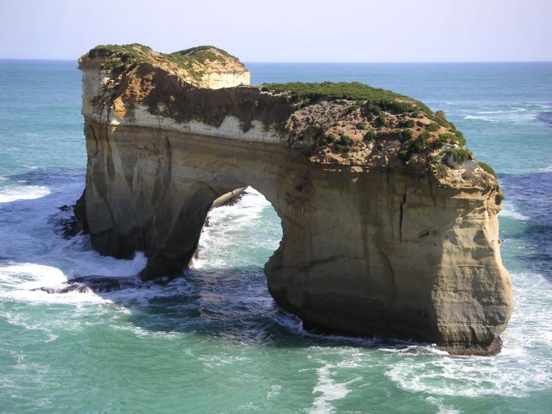 Sea carves the rock