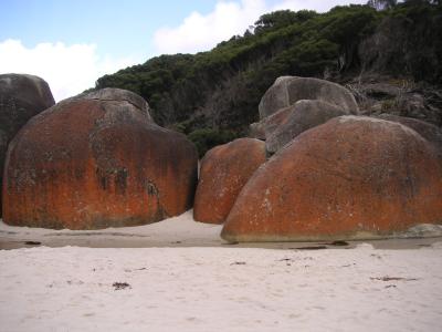 Rounded rocks