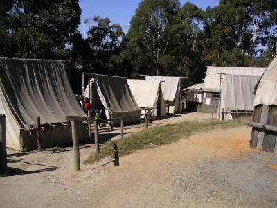 Chinese miner's tents