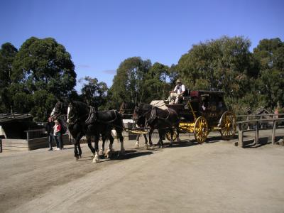 Here comes the stagecoach