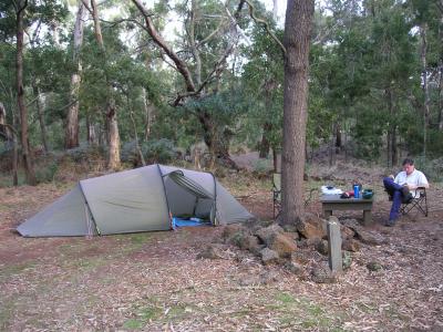 Our camp in Mt Eccles