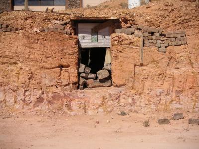 Entrance to an underground home