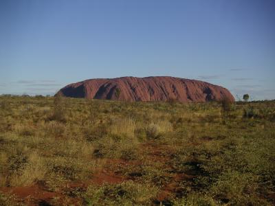 Our first view of Ayer's Rock