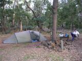 Our camp in Mt Eccles