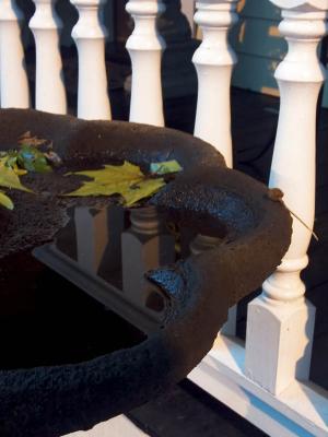 Birdbath and Balustrade by Bruce Jones