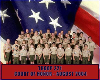 08 29 Boy Scouts Troop 221 Court of Honor