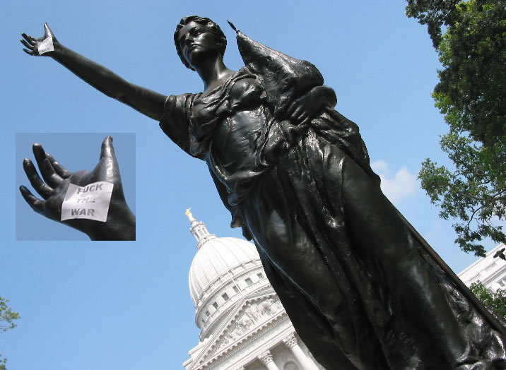 Wisconsin Madison  Statue War