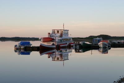 Polar Princess tour boat reflection