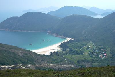 Looking back at Long Ke from Sai Wan Shan  西灣山上回望浪茄灣