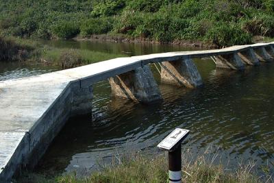 A bridge crossing Sheung Luk Stream near Sai Wan  橫跨雙鹿石澗的石橋