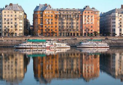 Danube east bank (view from Margit Island)