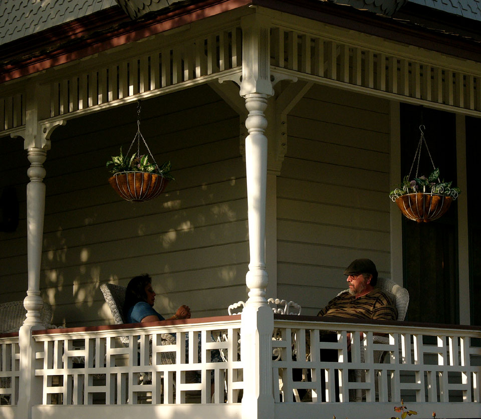 Conversation, Heritage Park, San Diego, California, 2004