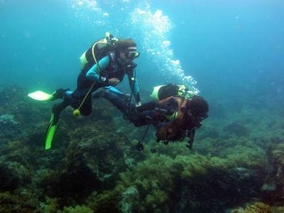 Lissett y Roberto en nuestro ltimo buceo