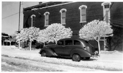 Car Parked in Snow