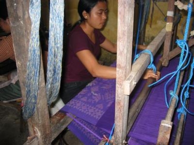 inside the Pelangi weaving shop