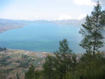 Penelokan means 'place to look'--and you will be gobsmacked by the view across to Gunung Batur and down to the lake at the bottom of the crater.
