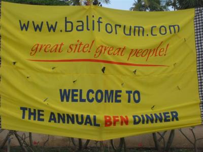 welcome to the annual bali forum dinner, geat site great people, www.baliforum.com