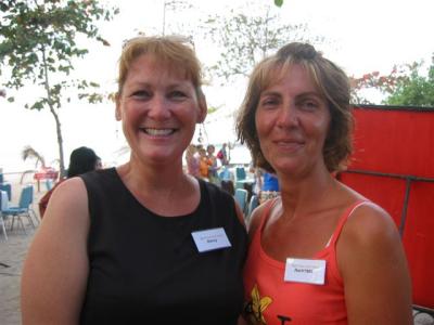 Nancy from Atlanta and Rachel from East Tennessee meet for the first time in Bali