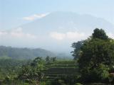 view from my veranda, view of Gunung Agung