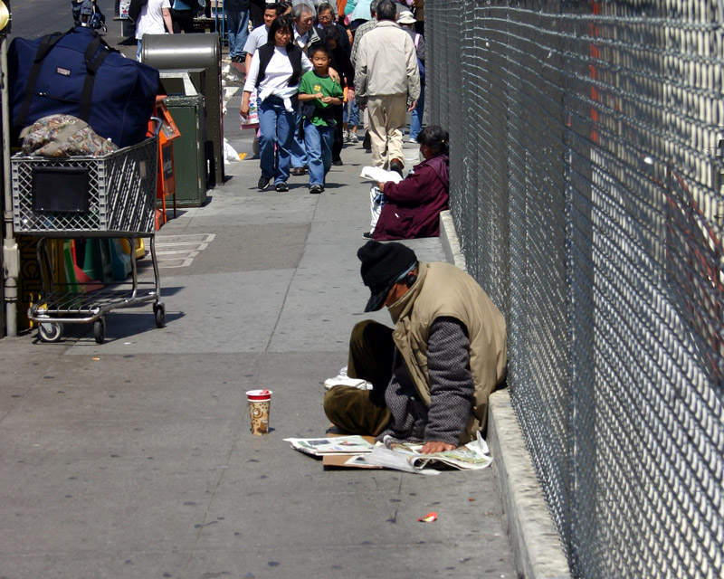 Homeless in Chinatown