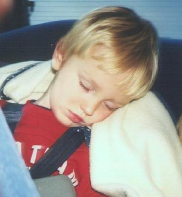 Rare photo - Luke sleeping