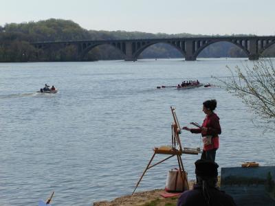 painters and crew team on the potomac
