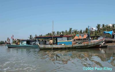 Sea-going fishing boats