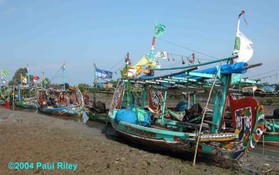 Sea-going fishing boats