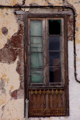 Remains of a door